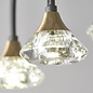 Helmsley -  Black, Brass & Crystal Glass Bar Pendant