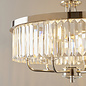 Pickering - Art Deco Chandelier Pendant - Clear Cut Glass & Nickel