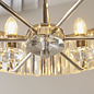 Pickering - Art Deco Chandelier Pendant - Clear Cut Glass & Nickel