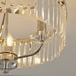 Pickering - Art Deco Semi Flush Chandelier - Clear Cut Glass & Bright Nickel