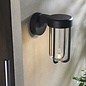 Ayton - Modern Black & Clear Glass LED Outdoor/Bathroom Wall Light