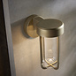 Ayton - Luxury Brushed Gold & Clear Glass LED Outdoor/Bathroom Wall Light