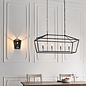 Nicholas - Luxury Black Lantern Shaped Bar Pendant