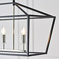 Nicholas - Luxury Black Lantern Shaped Bar Pendant