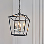 Nicholas - Black and Bright Nickel Lantern Pendant