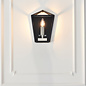 Nicholas - Black and Bright Nickel Lantern Wall Light