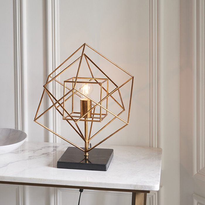 Ramshill - Gold Leaf Angular Framed Table Light