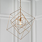 Ramshill - Large Gold Leaf Cage Single Pendant