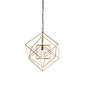 Ramshill - Medium Gold Leaf Cage Single Pendant