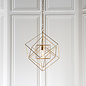 Ramshill - Medium Gold Leaf Cage Single Pendant