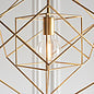Ramshill - Medium Gold Leaf Cage Single Pendant