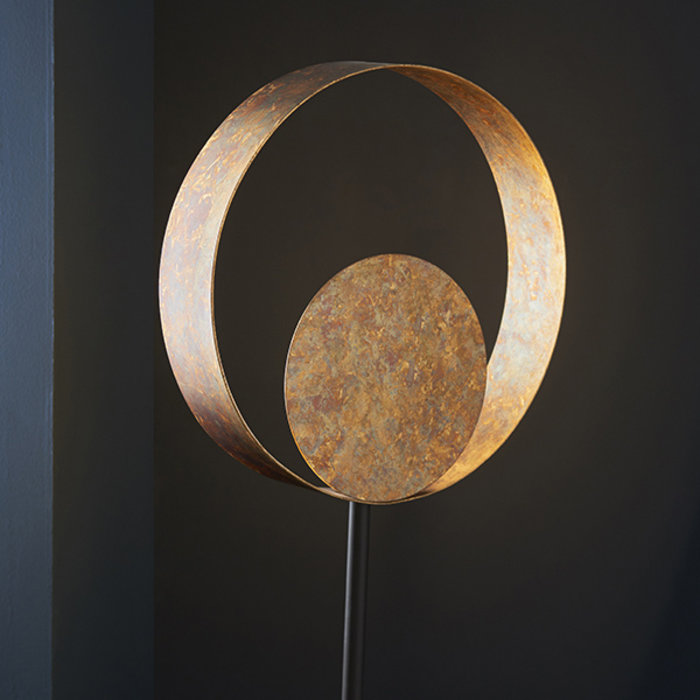 Ripon - Dappled Copper & Bronze Floor Light