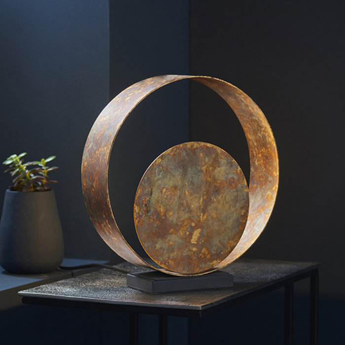 Ripon - Dappled Copper Patina Table Lamp