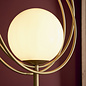 Dalby - Mid Century Brushed Gold Hoops Floor Light