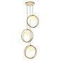 Dalby - Mid Century Brushed Gold Hoops Multi Pendant