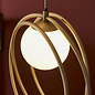 Dalby - Mid Century Brushed Gold Hoops Multi Pendant