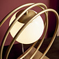 Dalby - Mid Century Brushed Gold Hoops Table Light