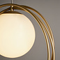 Dalby - Mid Century Brushed Gold Hoops Single Pendant