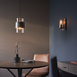 Malton - Industrial Clear Glass Pendant with Bronze Patina