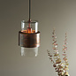 Malton - Industrial Glass Pendant with Copper Patina Ring
