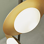 Harwood - Scandi Disc Floor Lamp - Gold & Bronze