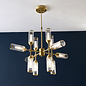 Beverley - Clear Reeded Glass  Feature Light - Satin Brass