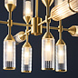 Beverley - Clear Reeded Glass  Feature Light - Satin Brass