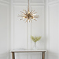 Welburn - Champagne Glass & Brass Starburst Feature Light