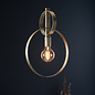 Crescent - Luxury Modern Circle Single Pendant - Silver Leaf