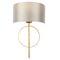 Crescent - Luxury Modern Circle Wall Light with Mink Shade - Gold Leaf