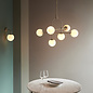 Scalby - Mid Century ModernWall Light with Opal Glass - Matt Brass