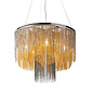 Scarborough - Luxury Tiered Chain Chandelier - Nickel Gold & Black