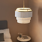 Brompton - Luxury Tiered White Fringe Feature Pendant - Large t