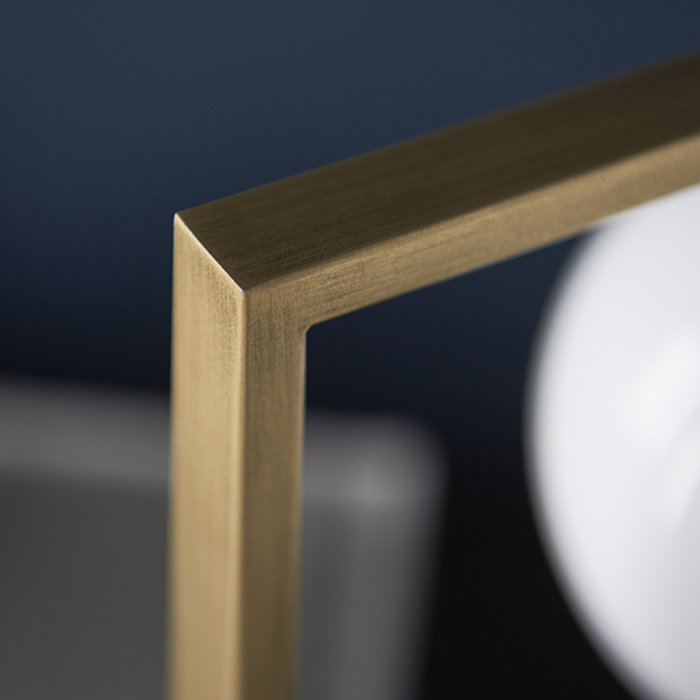 Osborne - Mid Century Modern Brushed Gold Table Light with Opal Globe