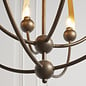 Wheatcroft - Aged Bronze Orbital Sphere Feature Light