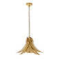 Irton - Tropical Palm Leaf Pendant - Gold