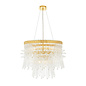 Osgodby - Tiered Glass Feature Chandelier - Gold Plated