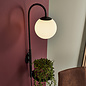 Alma -  Easy Plug-in Mid Century Modern Wall Light and Shelf - Black