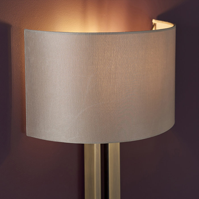 Vernon -  Brass Modern Luxury Wall Light with Mink Shade