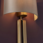 Vernon -  Brass Modern Luxury Wall Light with Mink Shade