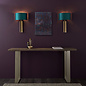 Vernon - Brass Modern Luxury Wall Light with Teal Shade