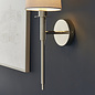 York -  Nickel Modern Wall Light with White Shade