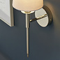 York -  Nickel Modern Wall Light with White Shade