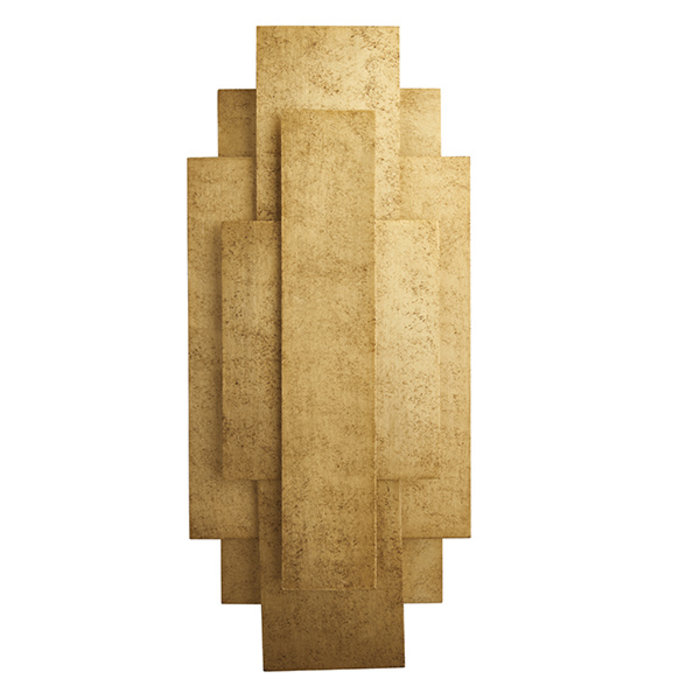 Belmont -  Layered Gold Leaf Modern Wall Light