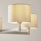 Bempton - Large Modern Armed Chandelier with Taupe Shades - Matt Nickel
