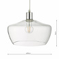 Norton - Easy Fit Pendant Shade - Clear Glass