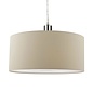 Ecru - Easy Fit Taupe Drum Pendant Shade - 40cm