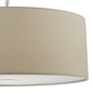 Ecru Easy Fit Drum Taupe Pendant Shade - 60cm