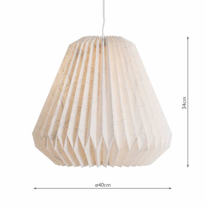 Origami - Easy Fit Scandi Paper Pendant Shade