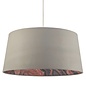 Coral - Easy Fit Grey Drum Pendant Shade - 49cm